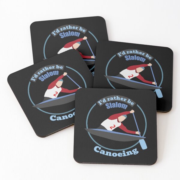 Item preview, I'd rather be slalom canoeing 4 - circular - with light elements!! designed and sold by SlalomSquad.