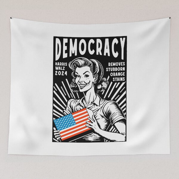 Item preview, Kamala Removes Stubborn Orange Stains Vintage Ad USA Flag designed and sold by GrandeDuc.