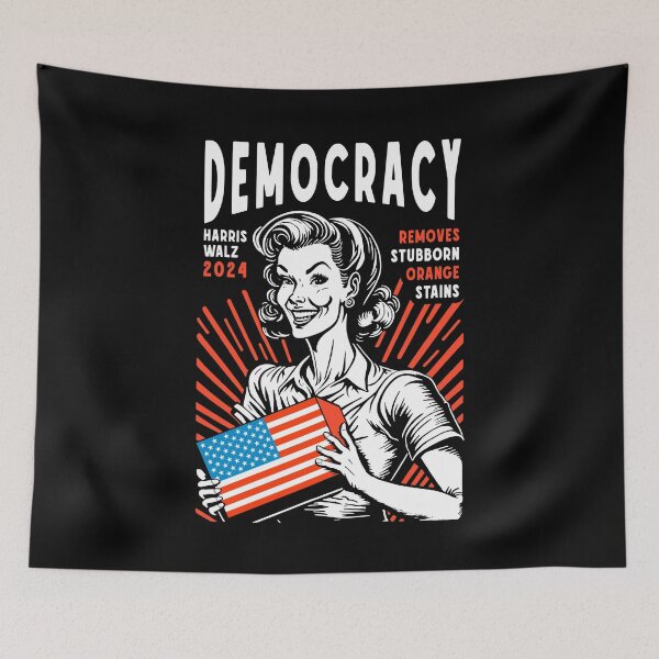 Item preview, Kamala Removes Stubborn Orange Stains Vintage Ad USA Flag designed and sold by GrandeDuc.