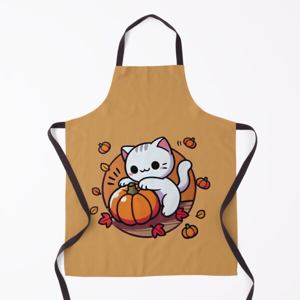 Item preview, Cat Playing with Pumpkin designed and sold by kitty-kingdom.