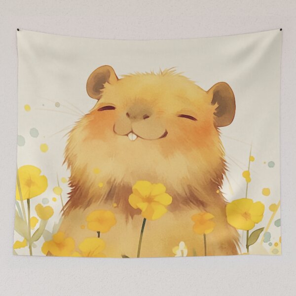 Item preview, Capybara Cute Smile designed and sold by AshiraCreations.