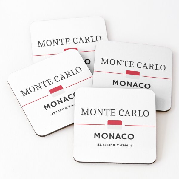 Item preview, Monte Carlo Coordinates Design | Monaco Travel Souvenir designed and sold by GemBob Creations.
