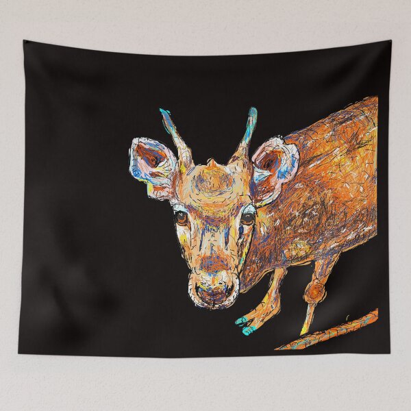 Item preview, The inquisitive deer designed and sold by SHARON NAKAR.