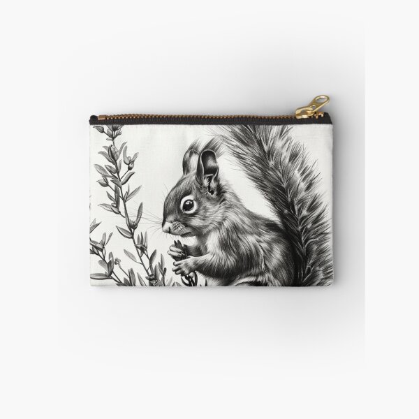 Item preview, Black and white Squirrel pencil drawing designed and sold by Pencil-Art.