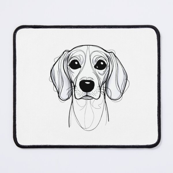 Item preview, Line Drawing Beagle Dog Head designed and sold by FreeStyleTrend.