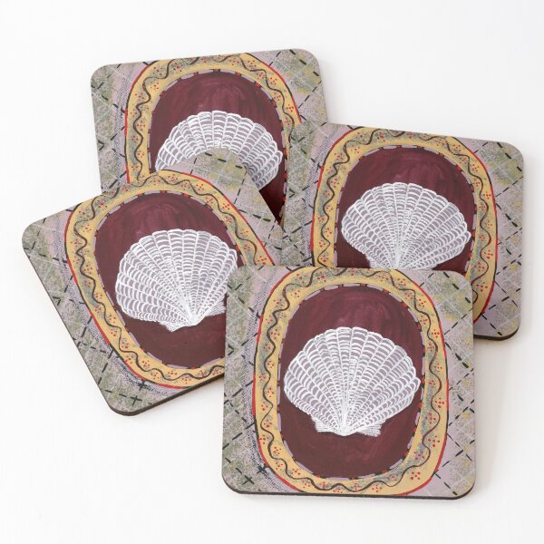 Item preview, Charleston and Bloomsbury Group-Inspired Clam Shell Art by Jemma Jamie Skidmore | Vintage Decorative Design designed and sold by Jemma Jamie Skidmore.