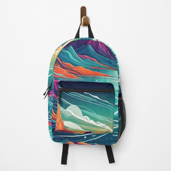 Item preview, Abstract Fusion of Sea, Land and Mountains designed and sold by 0penvimark.
