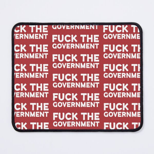 Item preview, Fuck the government red and white designed and sold by Wolagno.