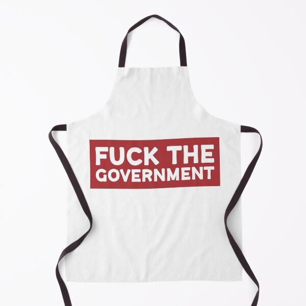 Item preview, Fuck the government red and white designed and sold by Wolagno.