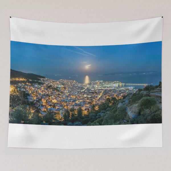 Item preview, Kavala city - Full moon panorama designed and sold by Elias Pentikis.