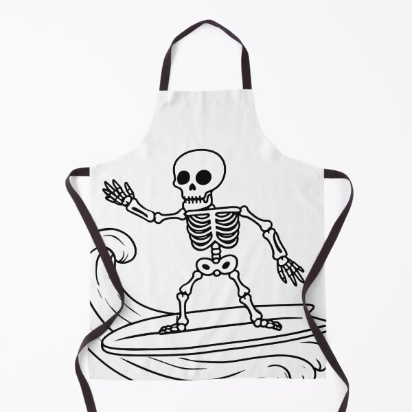Item preview, Illustration of cute skeleton surfing wave designed and sold by rasagamastore.