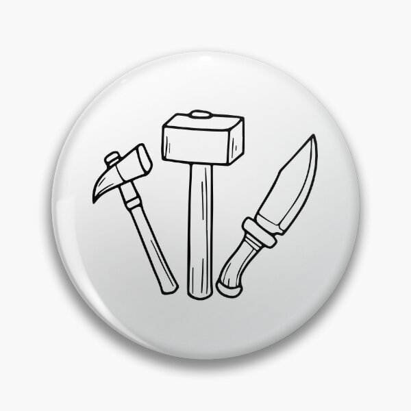 Item preview, Illustration of Stone hammer, flint knife, and hand axe designed and sold by rasagamastore.