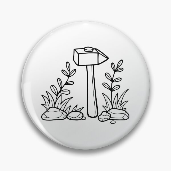 Item preview, Illustration of Stone hammer in the mossy forest designed and sold by rasagamastore.