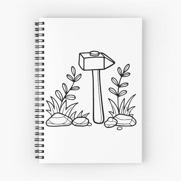 Item preview, Illustration of Stone hammer in the mossy forest designed and sold by rasagamastore.