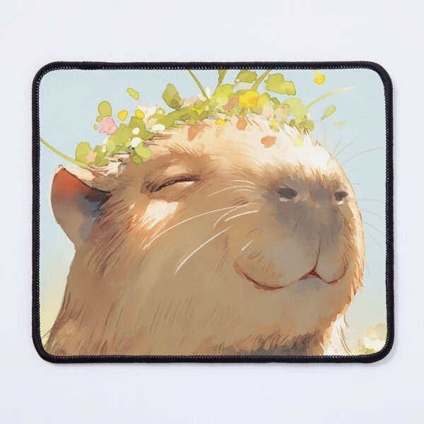 Item preview, Flower Power Capybara designed and sold by AshiraCreations.