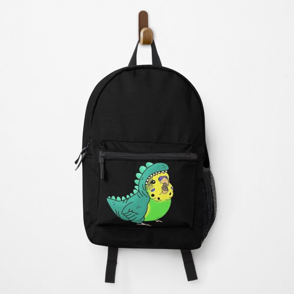 Item preview, green budgie dressed like dinosaur designed and sold by FandomizedRose.