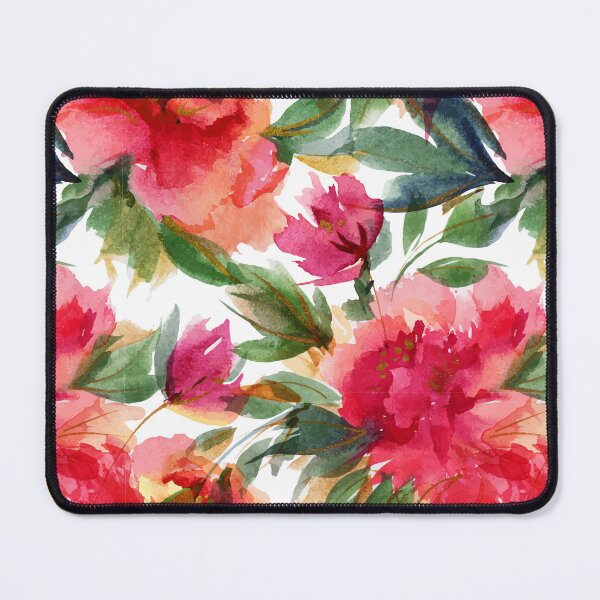 Artikelvorschau, Lebendiges Aquarell-Blumenmuster – Üppiges Gartendesign entworfen und verkauft von ArtLab-store.