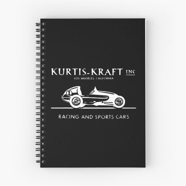 Item preview, Vintage Kurtis Kraft Inc racing and sports cars - white print designed and sold by retropetrol.