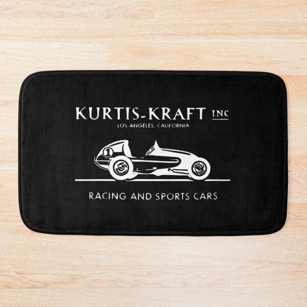 Item preview, Vintage Kurtis Kraft Inc racing and sports cars - white print designed and sold by retropetrol.