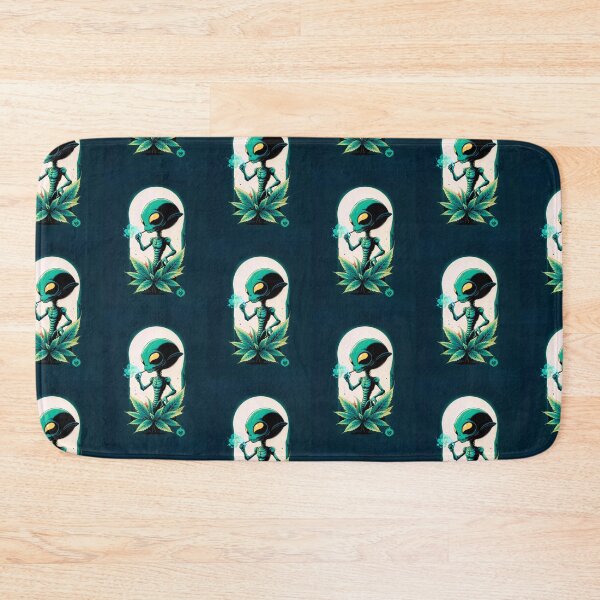 Item preview, Alien smoking weed designed and sold by GreenKingShop.