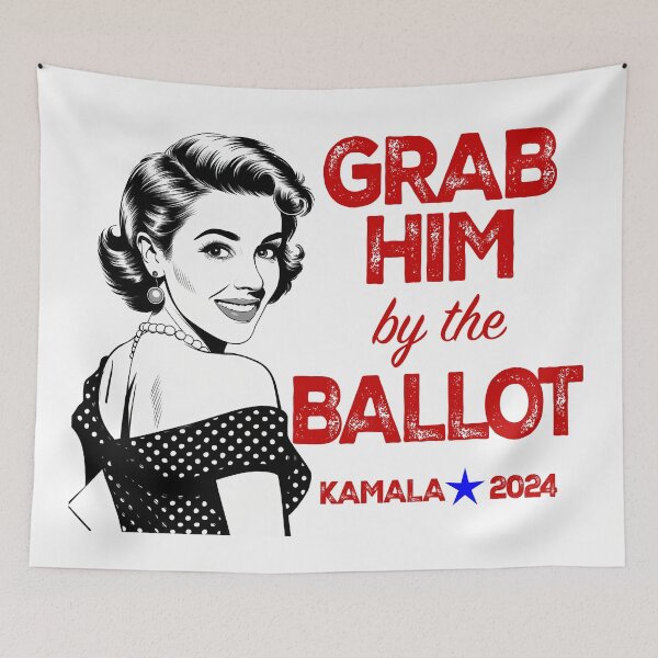Item preview, Grab Him By The Ballot designed and sold by Angry Swan Designs.