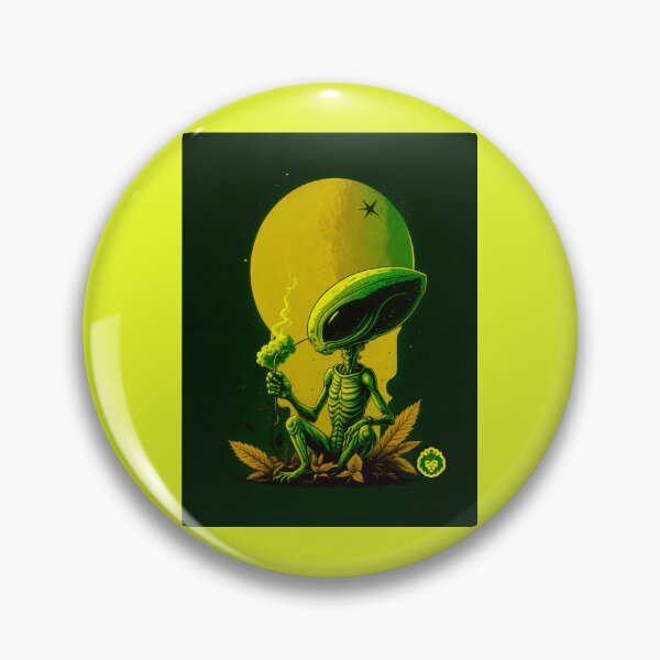Item preview, Alien smoking weed 3 designed and sold by GreenKingShop.