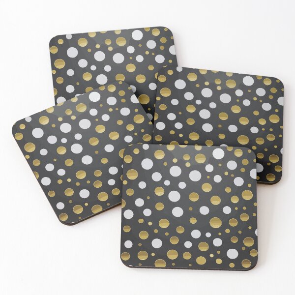 Item preview, A design of  a Polka Dots pattern featuring metallic-inspired effects, such as gold or silver dots. designed and sold by HEMRO.