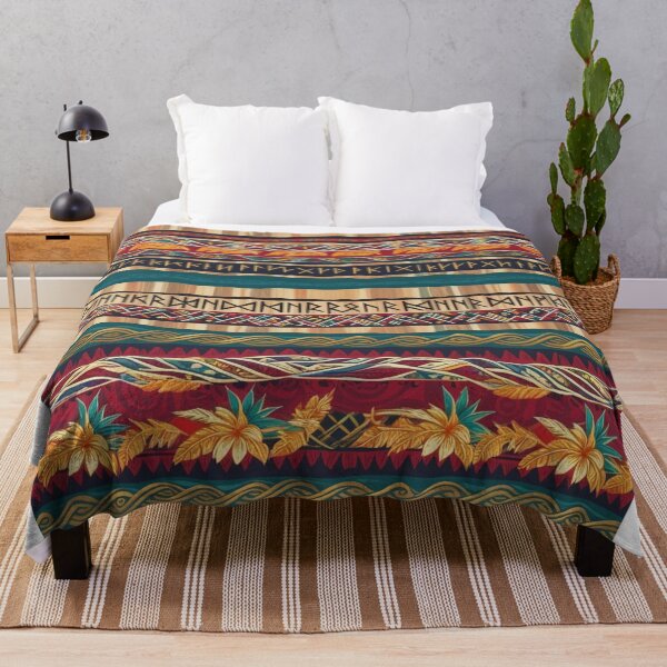 Item preview,  Polynesian and Scandinavian Fusion Tapa Cloth Design designed and sold by merve02shop.