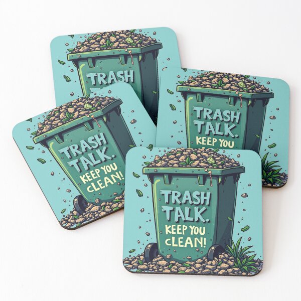 Item preview, Trash Talk Keep You Clean Funny Gift About Trash And Recycling designed and sold by UniqueDuoDesign.
