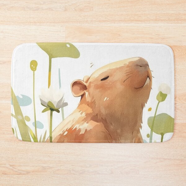 Item preview, Capybara Pond Retreat designed and sold by AshiraCreations.