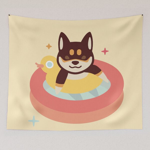 Item preview, Shiba Inu in small pool designed and sold by MINIMOillu.