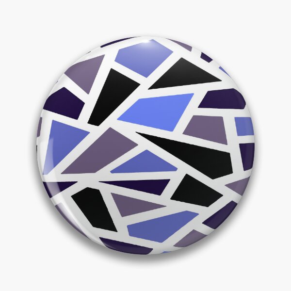 Item preview, Geodesic Abstract Pattern 11 Blue Lilac Black designed and sold by taiche.