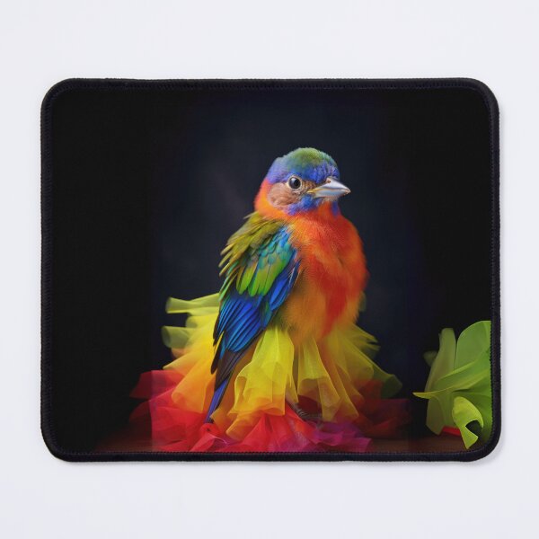 Item preview, Radiant Painted Bunting in Tulle Elegance designed and sold by Sillytoe.