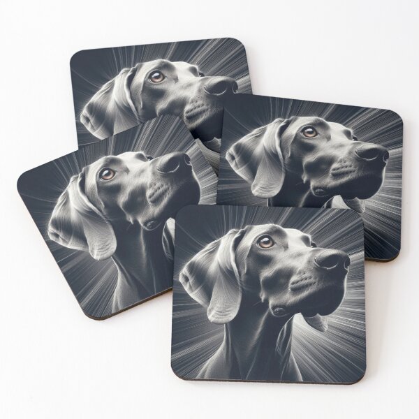 Item preview, Weimaraner Face in Light - Design Nr 183 designed and sold by WeimTrails.