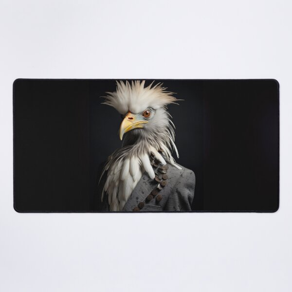 Item preview, Regal Secretary Bird in Stylish Attire designed and sold by Sillytoe.