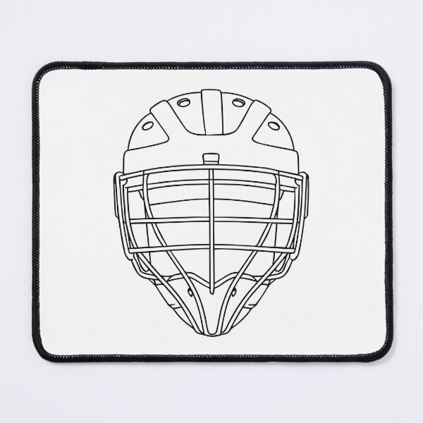 Item preview, Illustration of baseball catcher protective helmet designed and sold by rasagamastore.