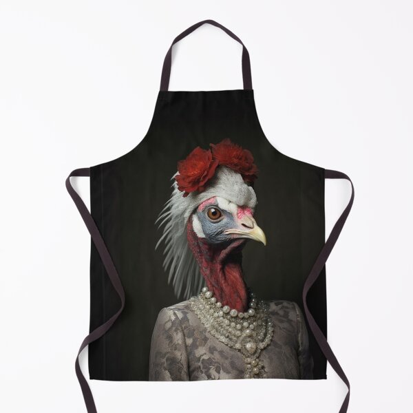 Item preview, Elegant Turkey with Pearl Necklace and Floral Headpiece designed and sold by Sillytoe.