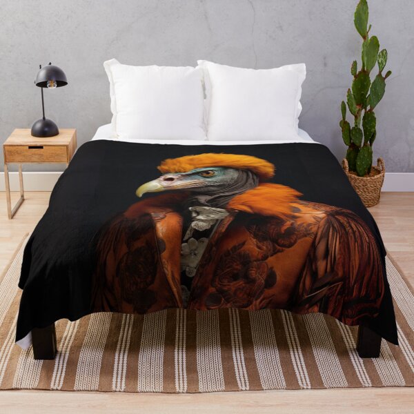 Item preview, Vivid Vulture in Ornate Orange Attire designed and sold by Sillytoe.