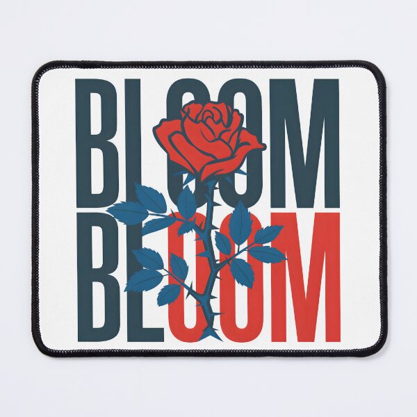 Item preview, "Bloom" Constructivist Style Rose Art Print | Bold Floral Design designed and sold by Snifferius.