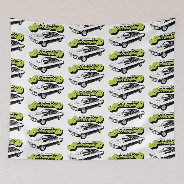 Item preview, 1970 Plymouth Barracuda - green print designed and sold by retropetrol.