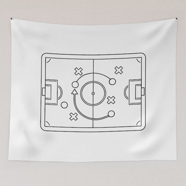 Item preview, Illustration of football strategic tactic board designed and sold by rasagamastore.