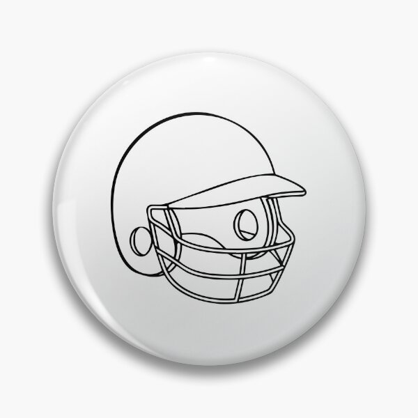 Item preview, Illustration of baseball catcher protective helmet designed and sold by rasagamastore.