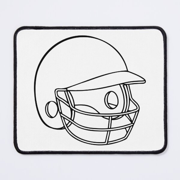 Item preview, Illustration of baseball catcher protective helmet designed and sold by rasagamastore.