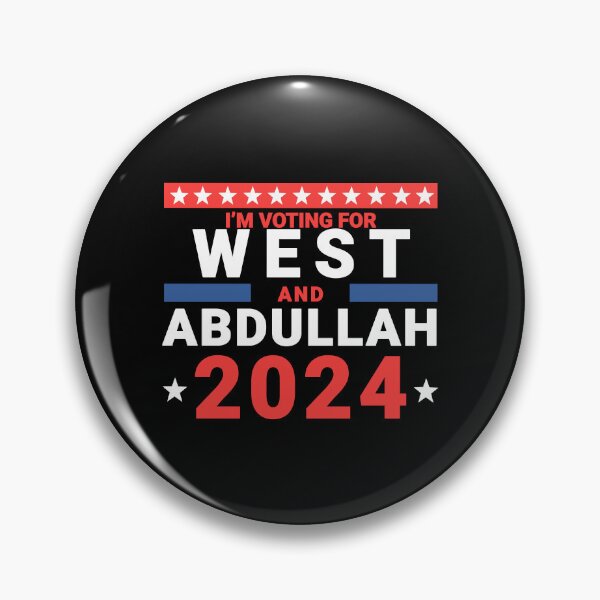 Item preview, I'm voting for West and Abdullah 2024 designed and sold by Lady-Frost.