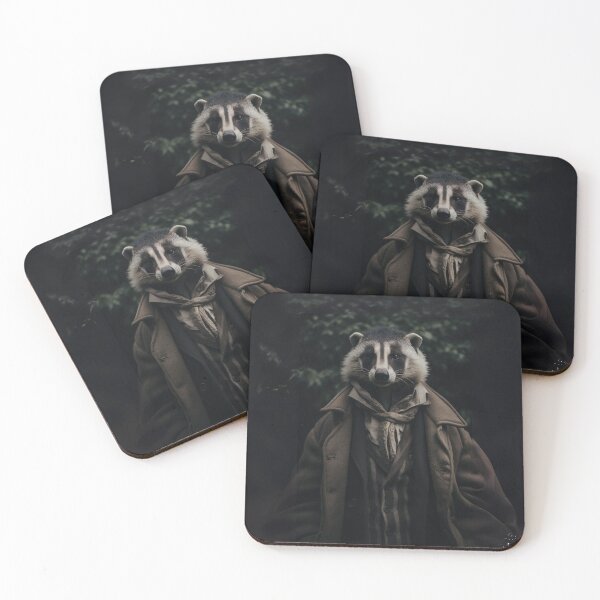 Item preview, Dapper Badger in Vintage Attire designed and sold by Sillytoe.