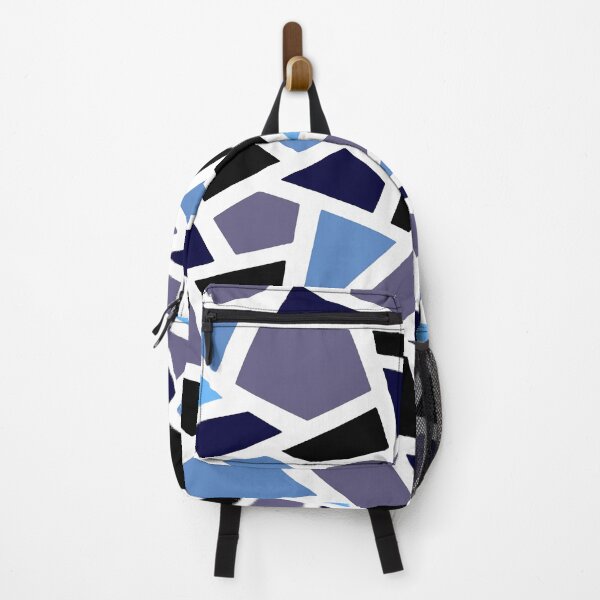 Item preview, Geodesic Abstract Pattern 12 Blue Lilac Black designed and sold by taiche.