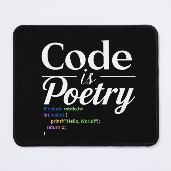 Item preview, Code is Poetry: Hello World Edition designed and sold by CodeCrush.