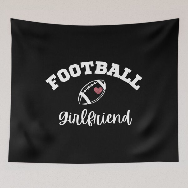 Item preview, Football Girlfriend Heart Design designed and sold by pixelprintgems.