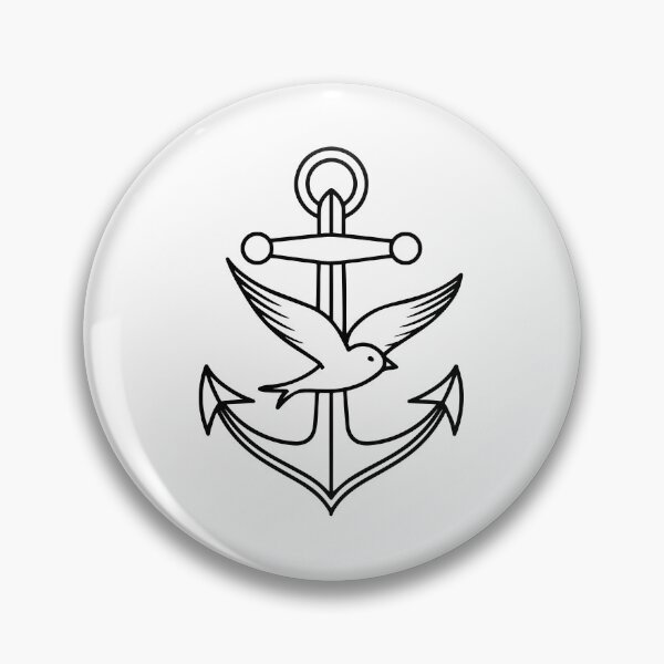 Item preview, Illustration of swallow and an anchor designed and sold by rasagamastore.