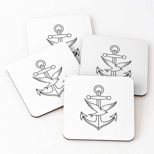 Item preview, Illustration of swallow and an anchor designed and sold by rasagamastore.
